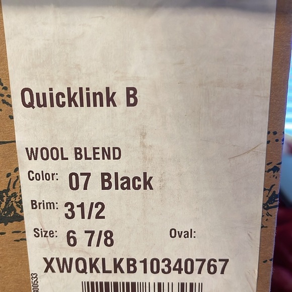 Stetson Quicklink hat. New. Never worn. In box. Size 6 7/8 - Picture 2 of 7